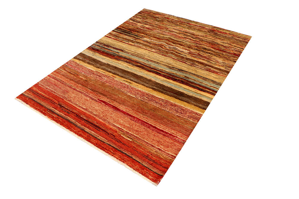 Multi Colored Gabbeh 4' 7 x 6' 4 - No. 33921 - ALRUG Rug Store