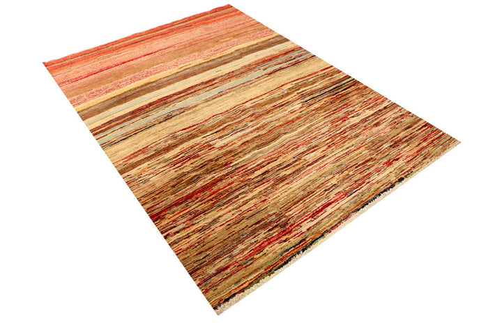 Multi Colored Gabbeh 4' 7 x 6' 4 - No. 33921 - ALRUG Rug Store
