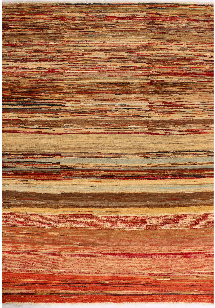 Multi Colored Gabbeh 4' 7 x 6' 4 - No. 33921 - ALRUG Rug Store