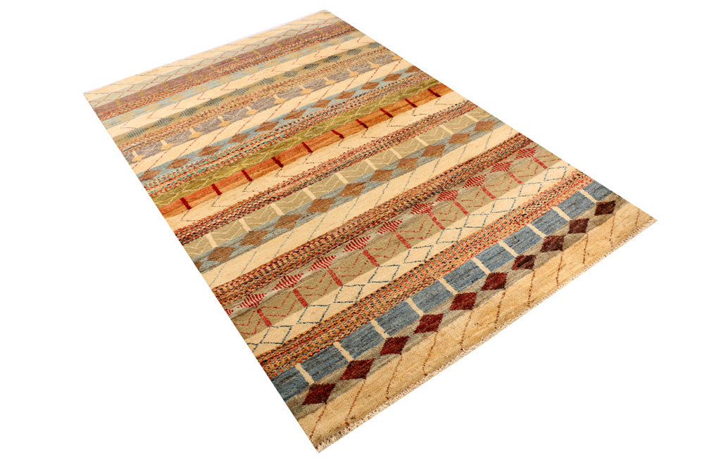 Multi Colored Gabbeh 4' 2 x 6' 1 - No. 33932 - ALRUG Rug Store