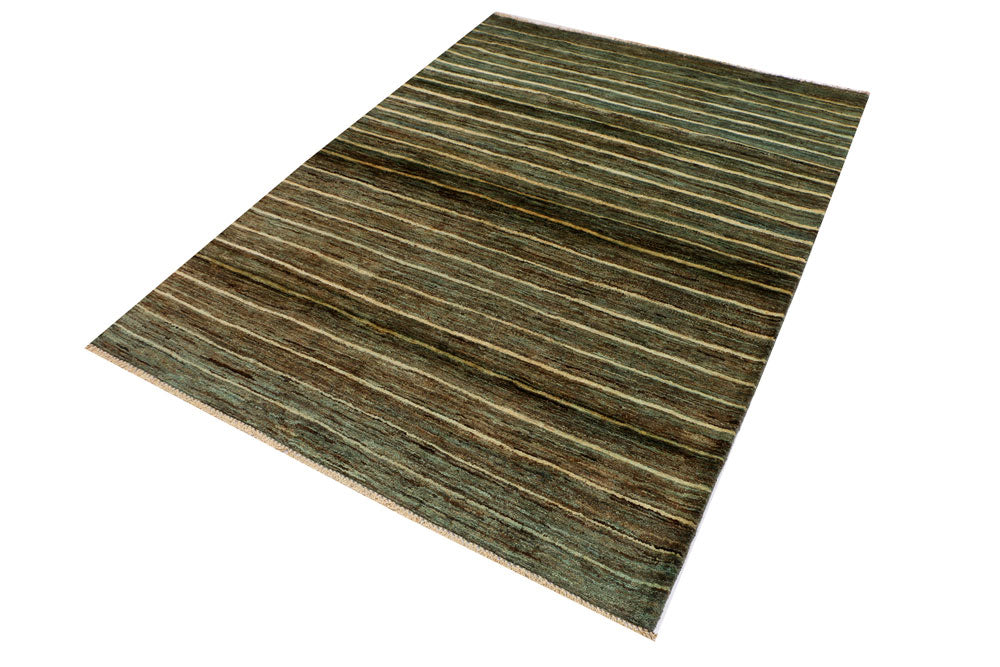 Dark Sea Green Gabbeh 4' 7 x 6' 3 - No. 33938 - ALRUG Rug Store