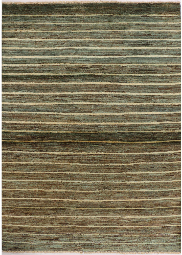 Dark Sea Green Gabbeh 4' 7 x 6' 3 - No. 33938 - ALRUG Rug Store
