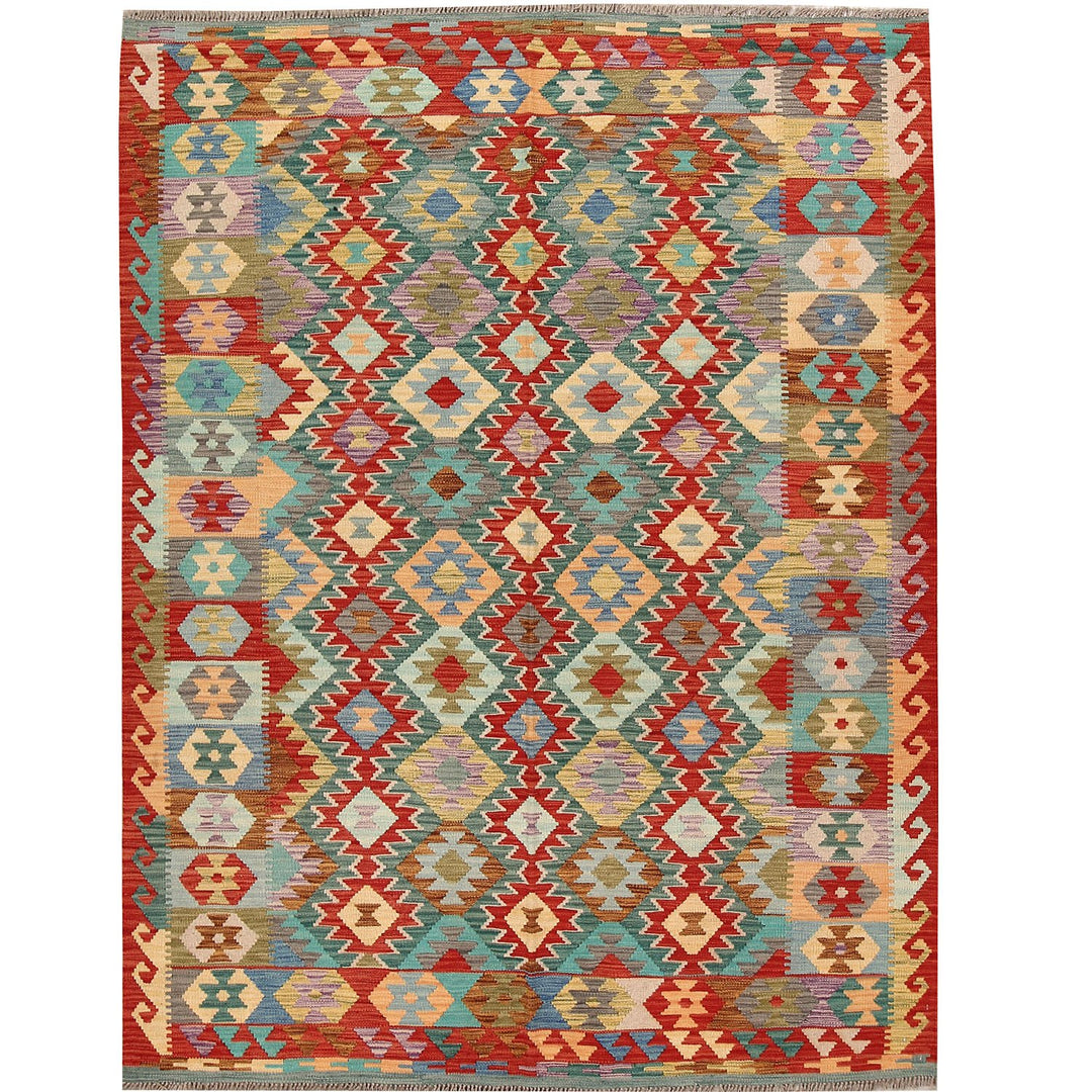 Vegetable Kilim 5' 5 x 7' 8 (ft) - No. AL17988 - ALRUG Rug Store