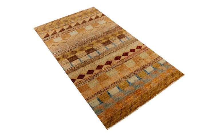 Multi Colored Gabbeh 3' 1 x 5' 3 - No. 34006 - ALRUG Rug Store