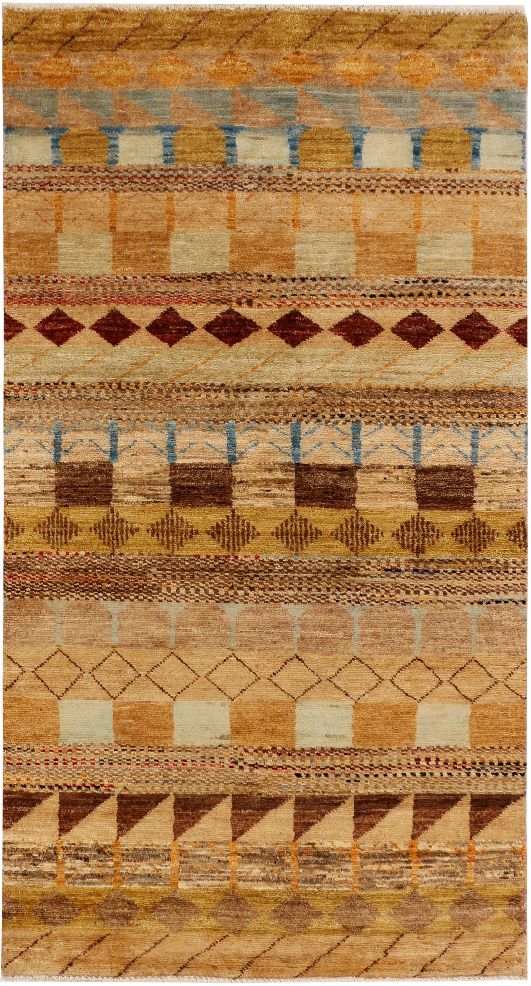Multi Colored Gabbeh 3' 1 x 5' 3 - No. 34006 - ALRUG Rug Store