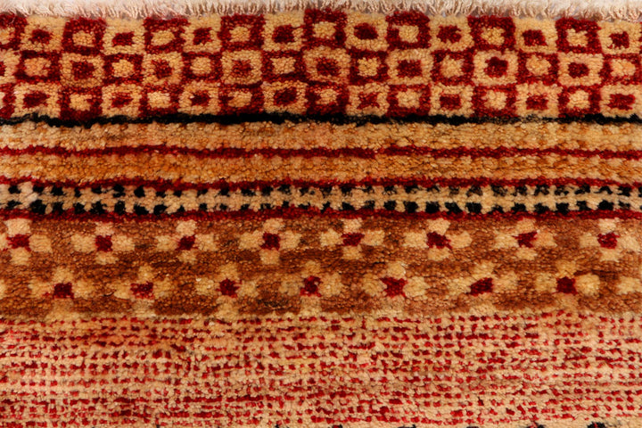 Multi Colored Gabbeh 3' 1 x 5' 1 - No. 34007 - ALRUG Rug Store