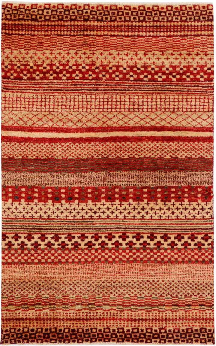 Multi Colored Gabbeh 3' 1 x 4' 11 - No. 34010 - ALRUG Rug Store