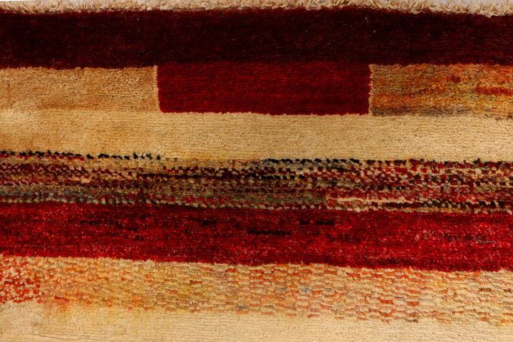 Multi Colored Gabbeh 3' 1 x 5' - No. 34015 - ALRUG Rug Store