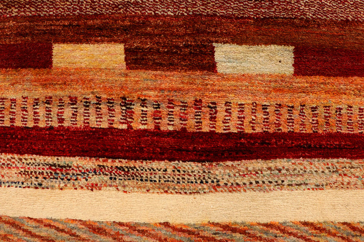 Multi Colored Gabbeh 3' 1 x 5' - No. 34015 - ALRUG Rug Store