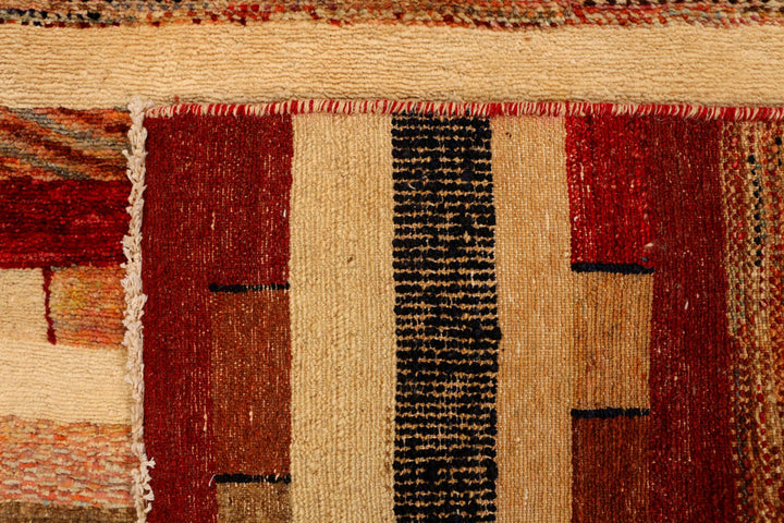 Multi Colored Gabbeh 3' 1 x 5' - No. 34015 - ALRUG Rug Store