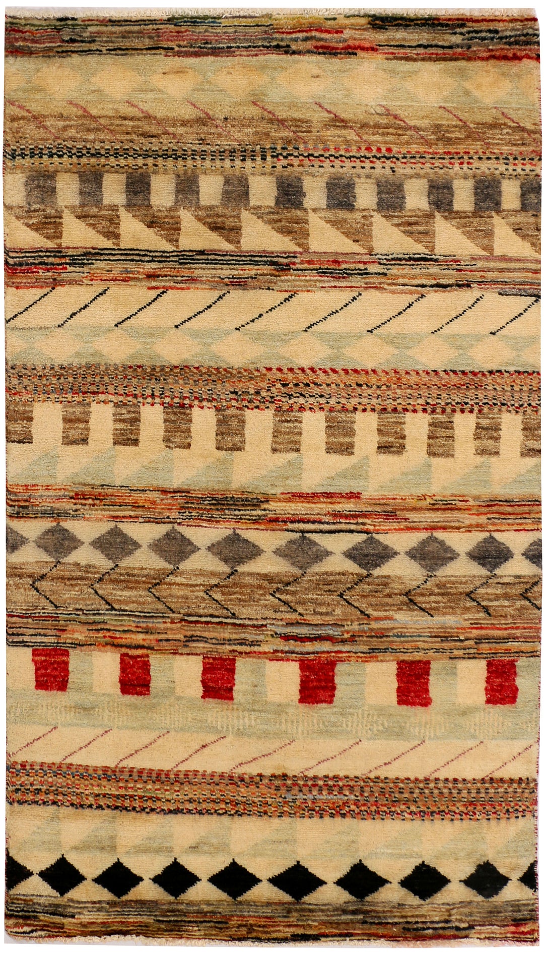 Multi Colored Gabbeh 2' 11 x 5' 3 - No. 34019 - ALRUG Rug Store