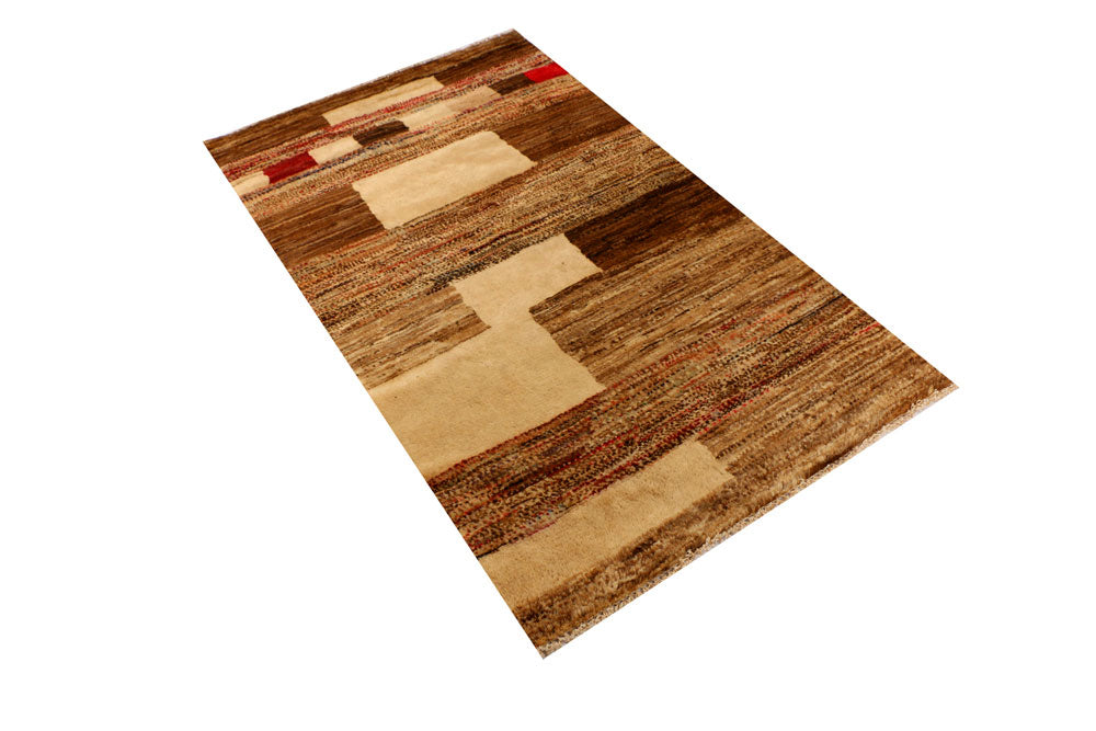 Burlywood Gabbeh 3' x 4' 11 - No. 34021 - ALRUG Rug Store