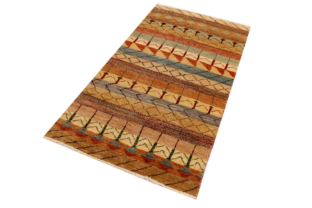 Multi Colored Gabbeh 3' 2 x 5' 7 - No. 34022 - ALRUG Rug Store