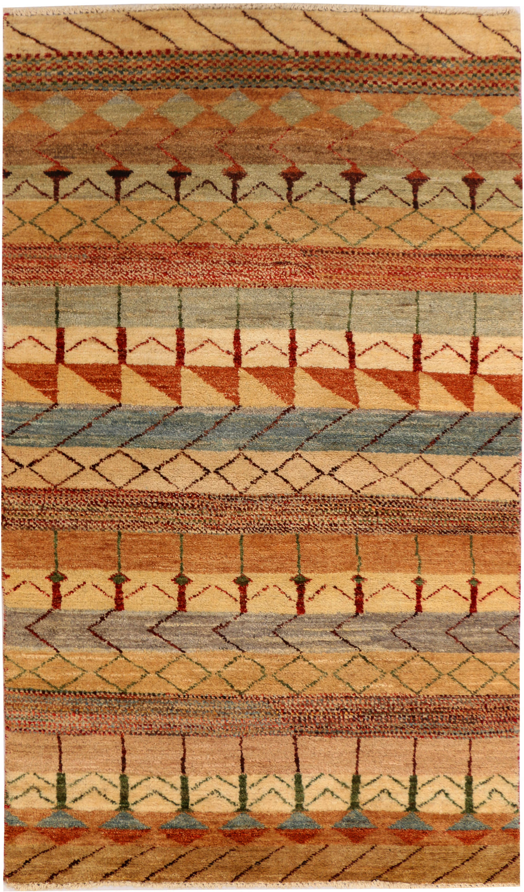 Multi Colored Gabbeh 3' 2 x 5' 7 - No. 34022 - ALRUG Rug Store