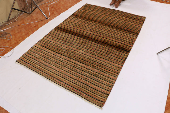 Multi Colored Gabbeh 4' x 6' 2 - No. 34026 - ALRUG Rug Store