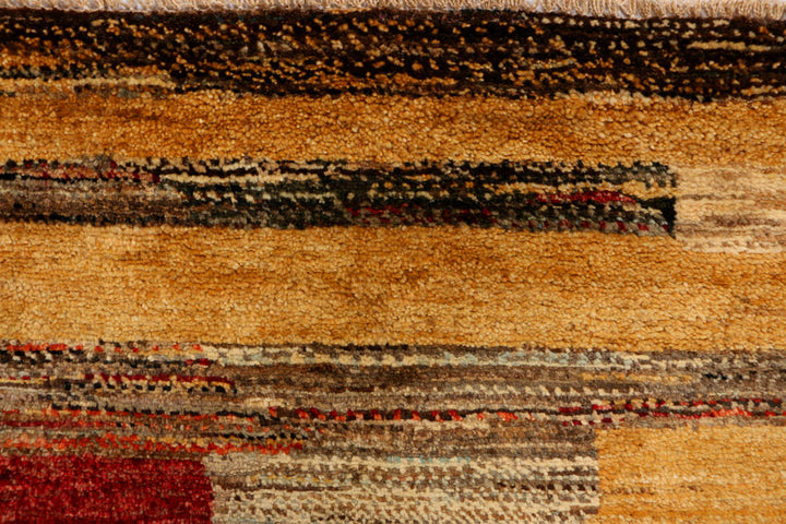 Multi Colored Gabbeh 3' 1 x 5' - No. 34027 - ALRUG Rug Store