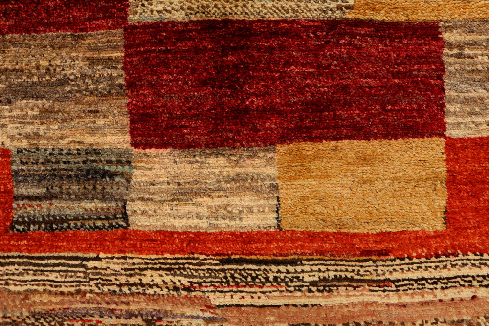 Multi Colored Gabbeh 3' 1 x 5' - No. 34027 - ALRUG Rug Store