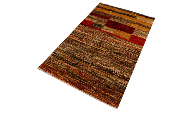 Multi Colored Gabbeh 3' 1 x 5' - No. 34027 - ALRUG Rug Store