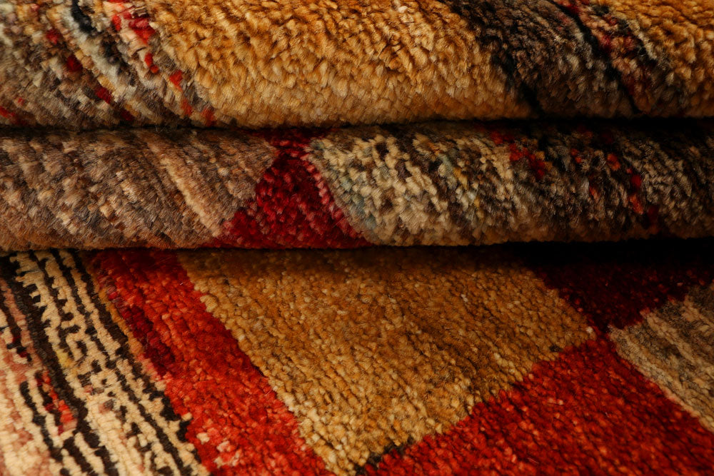 Multi Colored Gabbeh 3' 1 x 5' - No. 34027 - ALRUG Rug Store