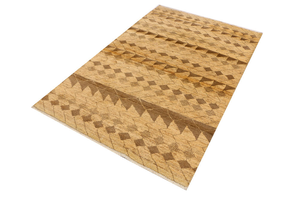 Blanched Almond Gabbeh 4' 1 x 6' 3 - No. 34028 - ALRUG Rug Store