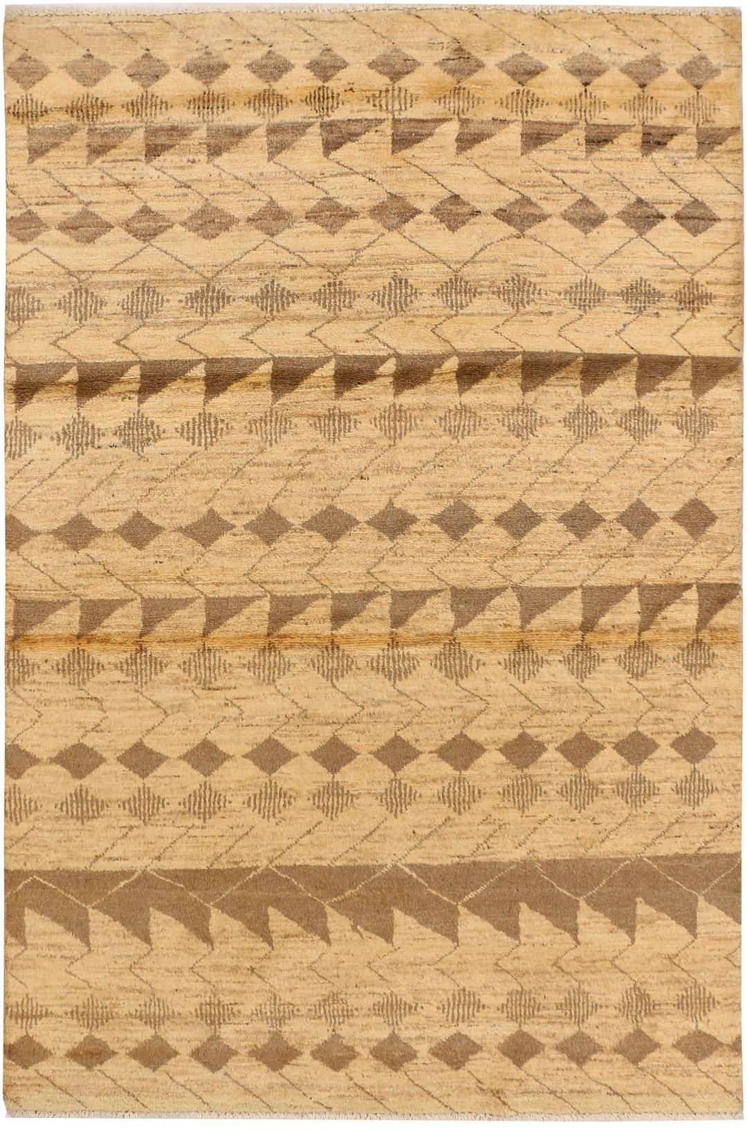 Blanched Almond Gabbeh 4' 1 x 6' 3 - No. 34028 - ALRUG Rug Store