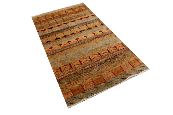 Multi Colored Gabbeh 3' 1 x 5' 5 - No. 34029 - ALRUG Rug Store