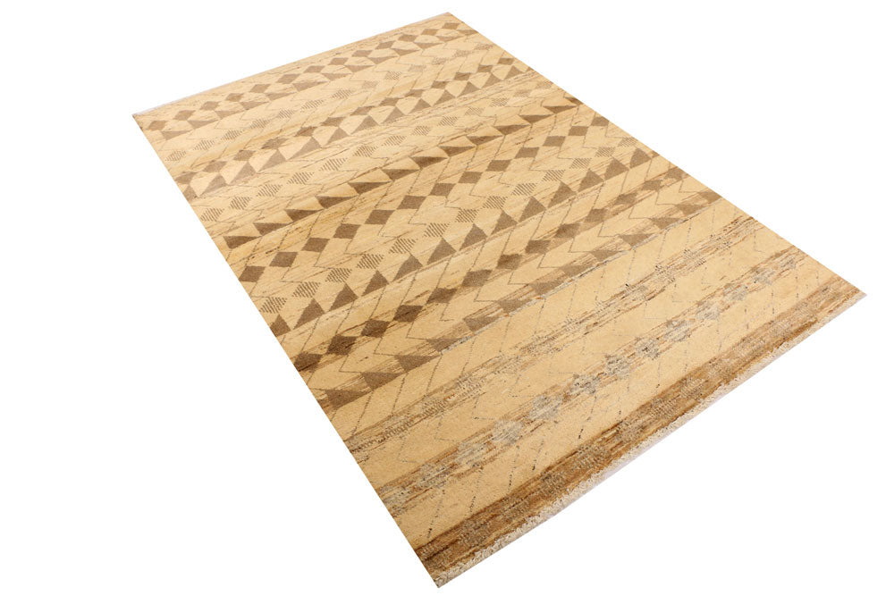 Navajo White Gabbeh 4' 1 x 6' 1 - No. 34030 - ALRUG Rug Store