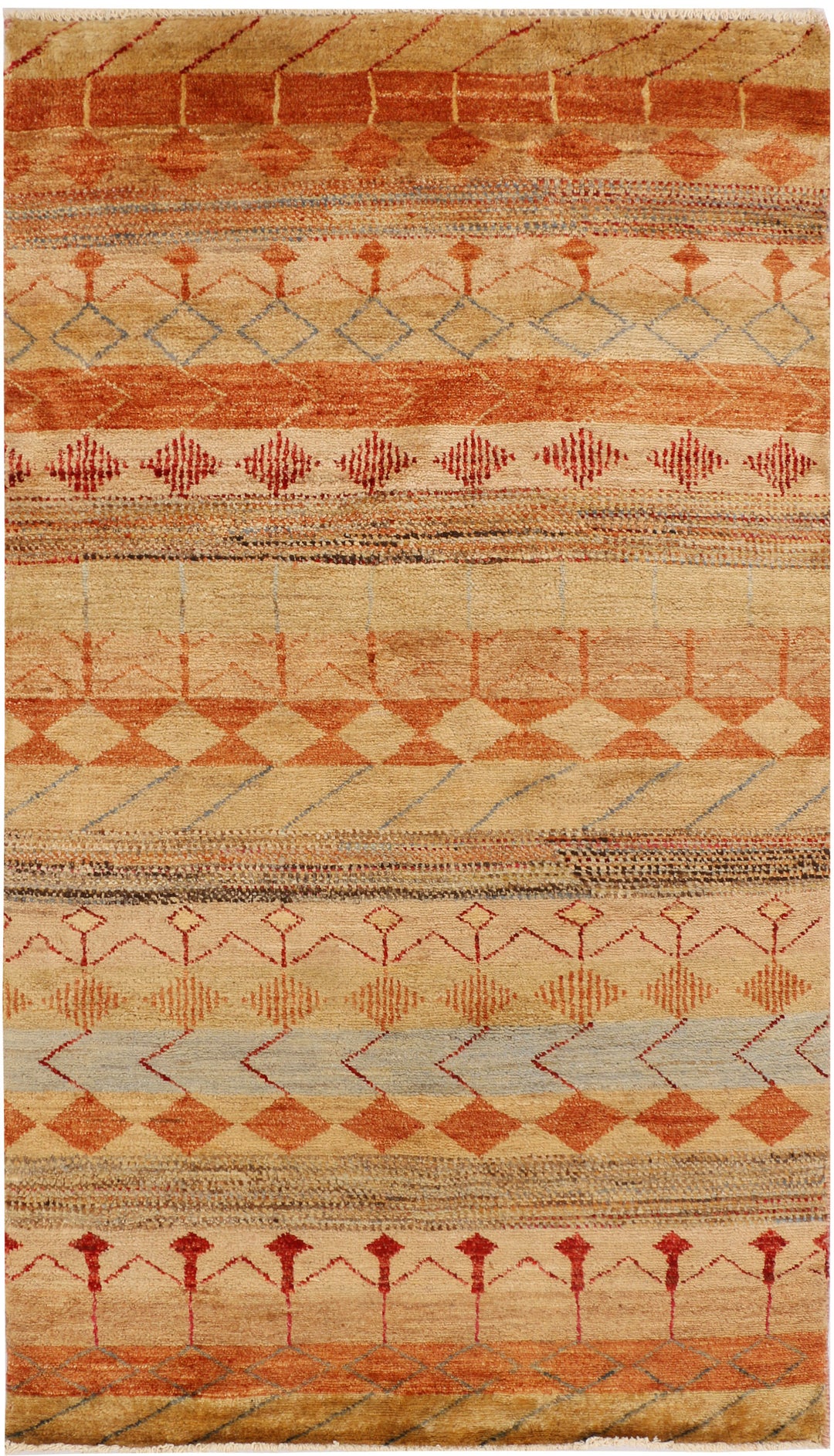 Multi Colored Gabbeh 3' 1 x 5' 5 - No. 34045 - ALRUG Rug Store