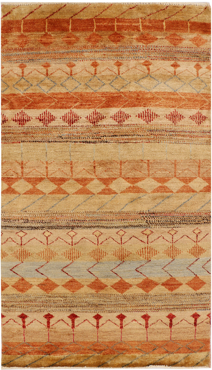 Multi Colored Gabbeh 3' 1 x 5' 5 - No. 34045 - ALRUG Rug Store