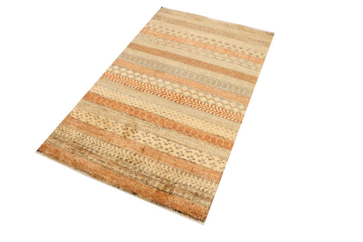 Multi Colored Gabbeh 3' 1 x 5' - No. 34055 - ALRUG Rug Store