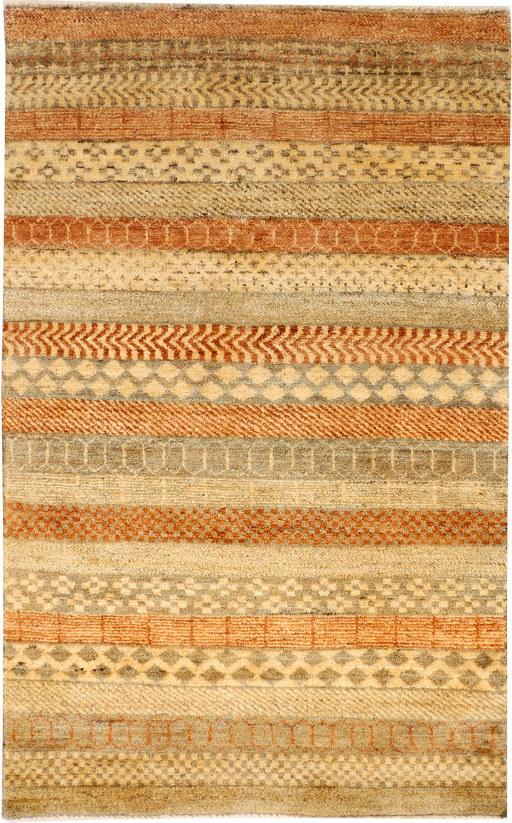 Multi Colored Gabbeh 3' 1 x 5' - No. 34055 - ALRUG Rug Store