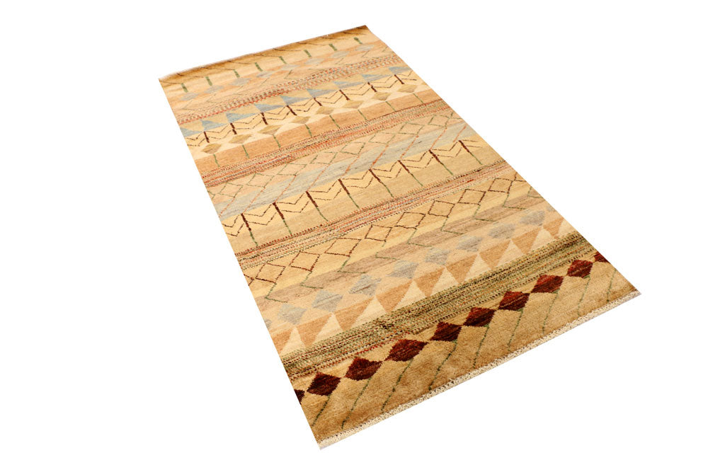 Multi Colored Gabbeh 3' 1 x 5' 5 - No. 34057 - ALRUG Rug Store