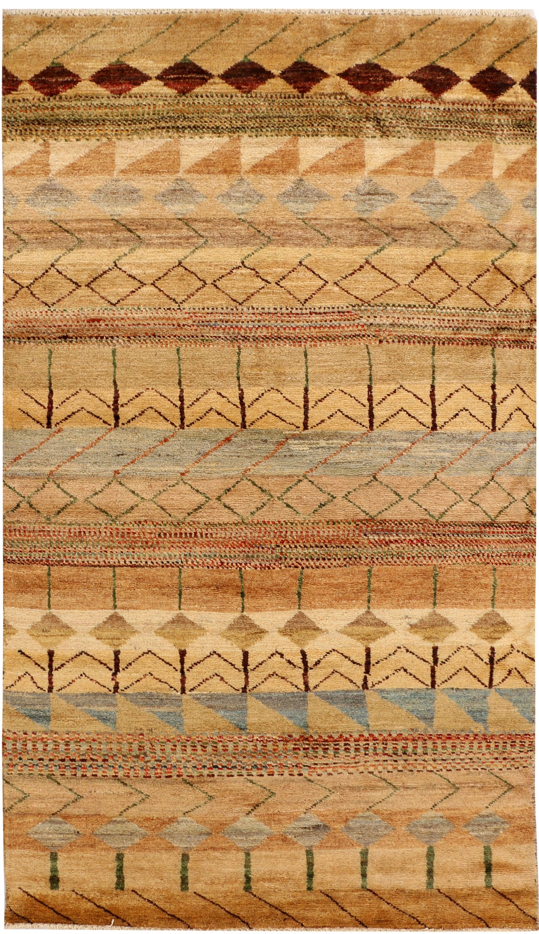 Multi Colored Gabbeh 3' 1 x 5' 5 - No. 34057 - ALRUG Rug Store