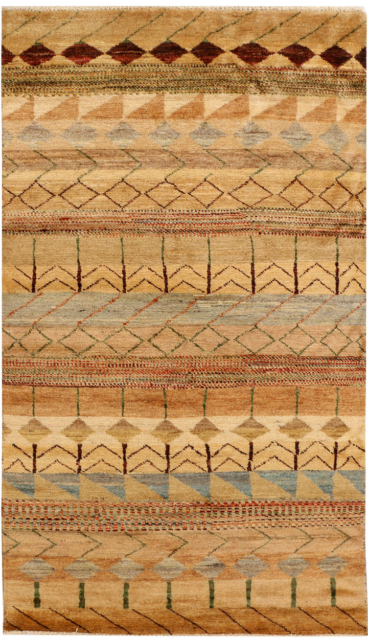 Multi Colored Gabbeh 3' 1 x 5' 5 - No. 34057 - ALRUG Rug Store