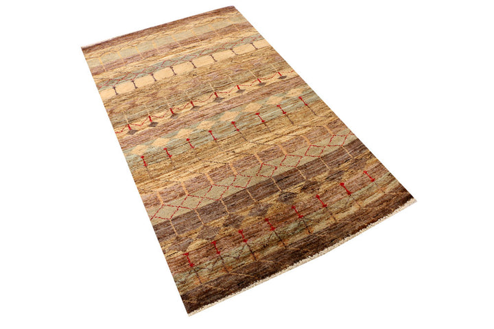 Multi Colored Gabbeh 3' x 5' 4 - No. 34062 - ALRUG Rug Store