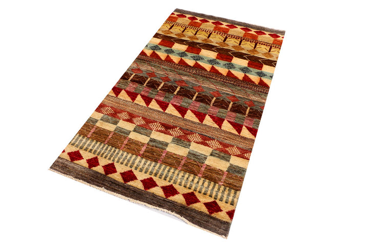 Multi Colored Gabbeh 2' 11 x 5' 2 - No. 34067 - ALRUG Rug Store