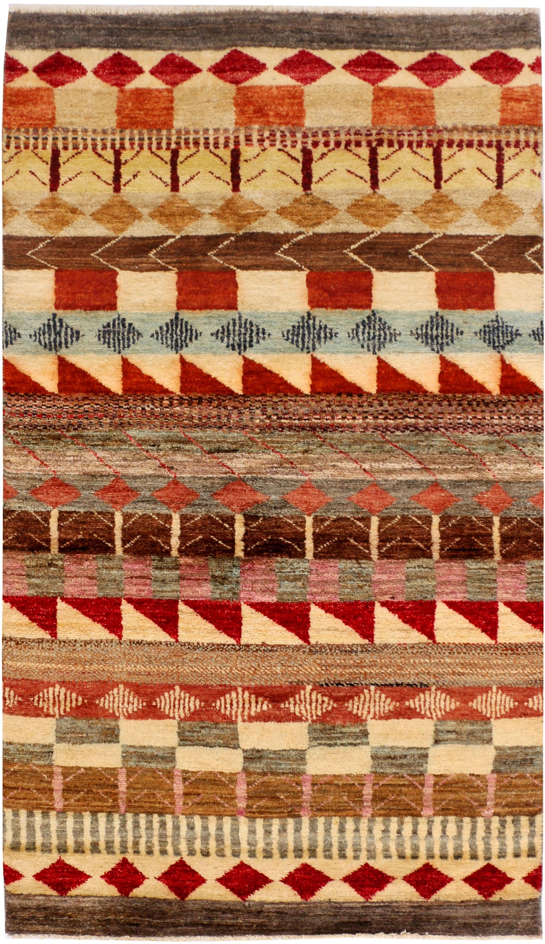Multi Colored Gabbeh 2' 11 x 5' 2 - No. 34067 - ALRUG Rug Store