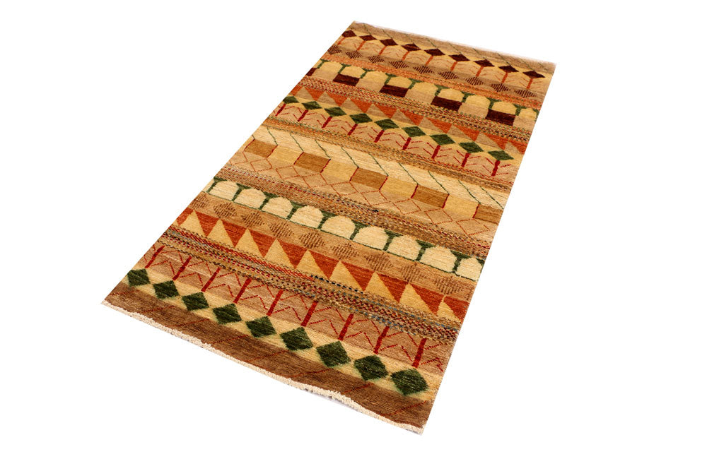 Multi Colored Gabbeh 3' x 5' 4 - No. 34071 - ALRUG Rug Store