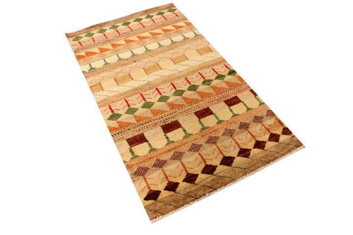 Multi Colored Gabbeh 3' x 5' 4 - No. 34071 - ALRUG Rug Store