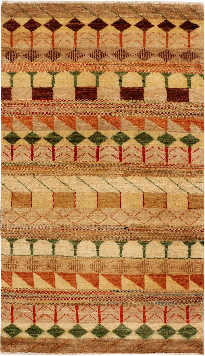 Multi Colored Gabbeh 3' x 5' 4 - No. 34071 - ALRUG Rug Store