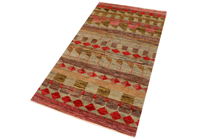 Multi Colored Gabbeh 3' x 5' 3 - No. 34073 - ALRUG Rug Store