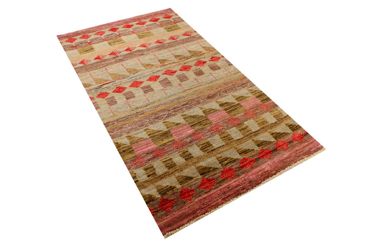 Multi Colored Gabbeh 3' x 5' 3 - No. 34073 - ALRUG Rug Store