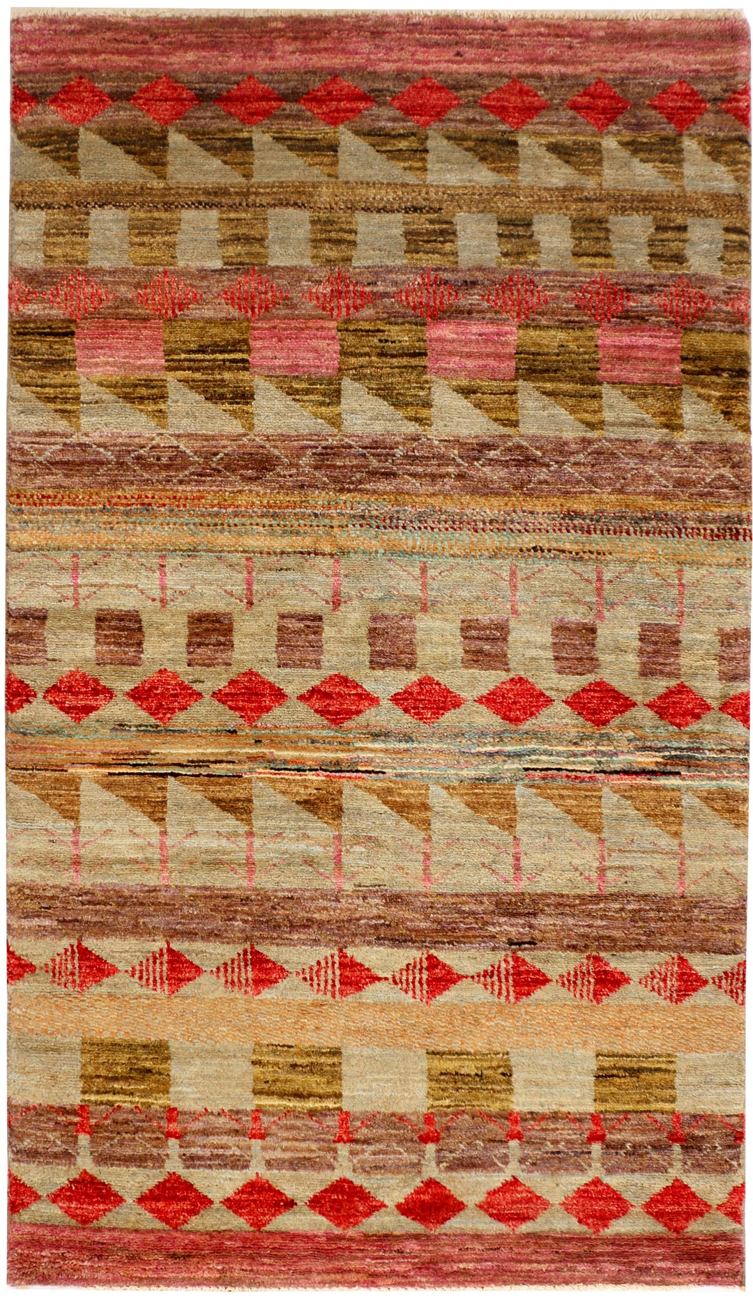 Multi Colored Gabbeh 3' x 5' 3 - No. 34073 - ALRUG Rug Store