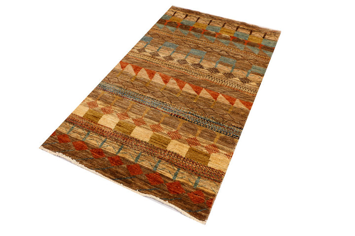 Multi Colored Gabbeh 3' x 5' 1 - No. 34074 - ALRUG Rug Store