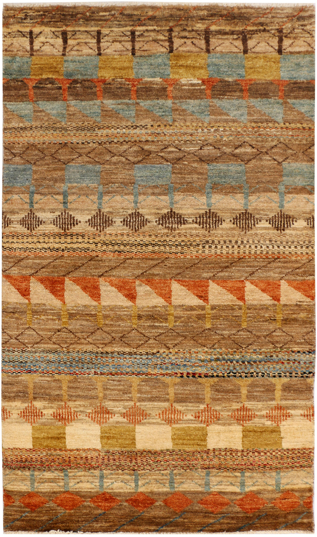 Multi Colored Gabbeh 3' x 5' 1 - No. 34074 - ALRUG Rug Store
