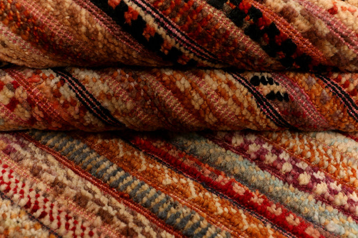 Multi Colored Gabbeh 3' x 5' - No. 34086 - ALRUG Rug Store