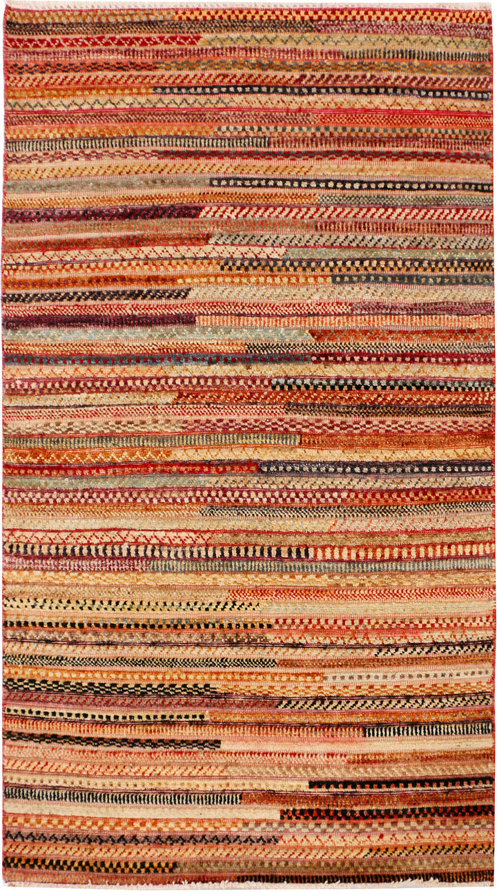 Multi Colored Gabbeh 3' x 5' - No. 34086 - ALRUG Rug Store