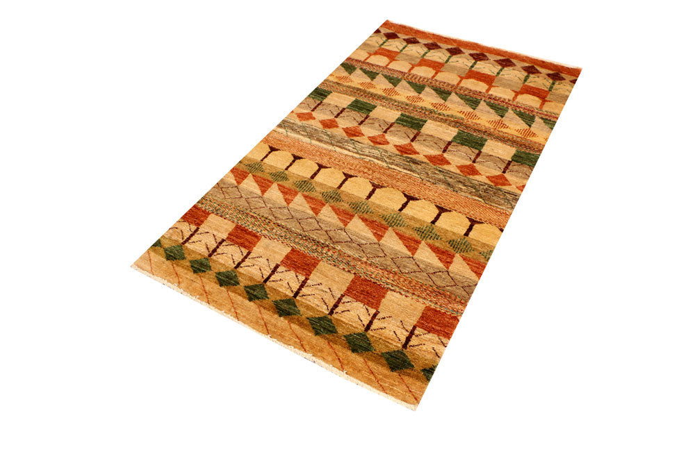 Multi Colored Gabbeh 3' x 5' 2 - No. 34093 - ALRUG Rug Store
