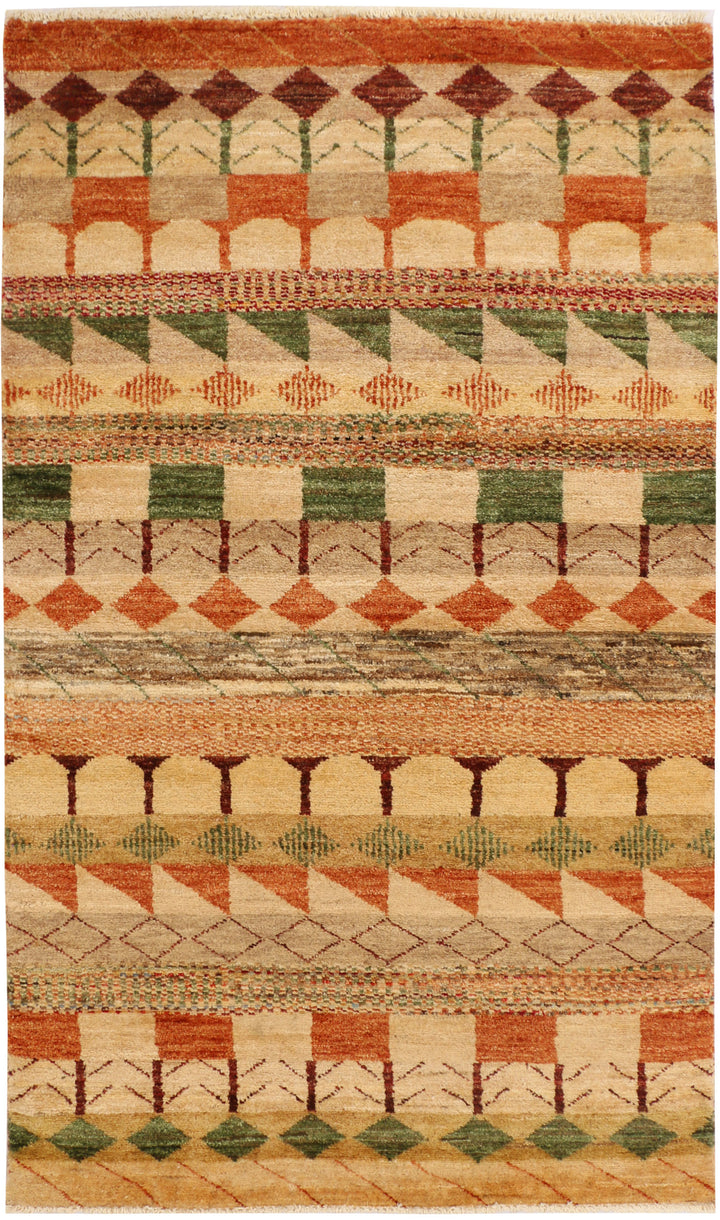 Multi Colored Gabbeh 3' x 5' 2 - No. 34093 - ALRUG Rug Store