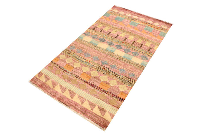 Multi Colored Gabbeh 2' 11 x 5' 4 - No. 34095 - ALRUG Rug Store